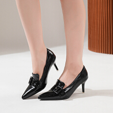 批发2026欧美外贸新款时尚细跟<b class='q'>性感</b>百搭女士单鞋大码WX牌34-44码