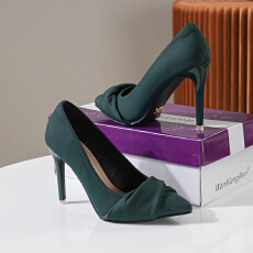 批发2026欧美外贸新款大码时尚细跟<b class='q'>性感</b>超高跟细跟百搭女士单鞋35-44