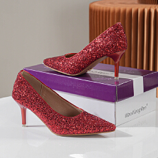 批发2026欧美外贸新款时尚细跟<b class='q'>性感</b>高跟细跟百搭女士单鞋34-44码