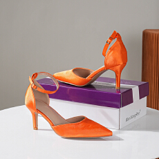 2026欧美外贸新款时尚细跟性感高跟细跟百搭女士单鞋大码