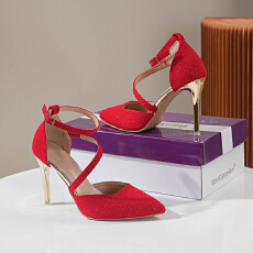 批发2026<b class='q'>欧美</b>外贸新款时尚细跟性感超高跟细跟百搭女士单鞋