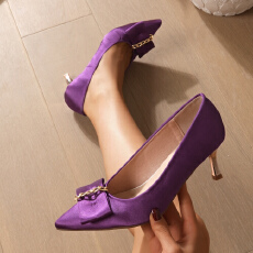 批发2026欧美外贸新款时尚细跟鞋尖头蝴蝶结性感超高跟跨境<b class='q'>百搭</b>女士鞋