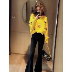 批发多巴胺风<b class='q'>黄色</b>立体花朵连帽卫衣女2026秋冬款今年流行爆款休闲上衣