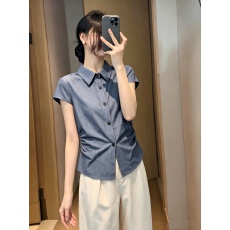 批发独特漂亮超好看上衣女2026年<b class='q'>春</b>夏新款法式设计感小众时尚气质女装