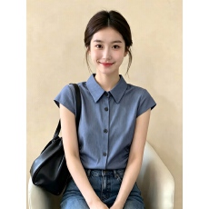 批发独特漂亮超好看上衣女2026年<b class='q'>春</b>夏新款法式设计感小众时尚气质女装