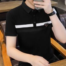 批发男夏季短袖<b class='q'>T</b>恤衫青少年翻领半截袖带领男士青年休闲商务<b class='q'>保罗</b>衫
