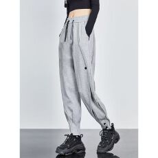 批发<b class='q'>欧美</b>潮牌机能休闲裤女士秋季时尚<b class='q'>高端</b>长裤宽松束脚痞帅黑色卫裤女