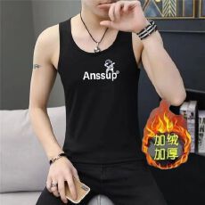 批发秋<b class='q'>冬</b>季保暖背心修身打底衫2025年新款大码男加绒加厚马甲外穿