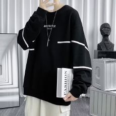 批发超大码2025年新款冬季<b class='q'>秋</b>季加肥加大潮流港风无帽圆领长袖学生卫衣