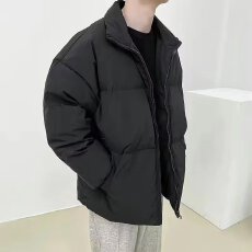 批发秋冬季厚男士棉服装2025年新款棉衣<b class='q'>外套</b>男生棉袄面包<b class='q'>情侣</b><b class='q'>纯色</b>棉衣