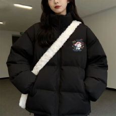 批发2025年冬季新款韩版宽松短款学生面包服棉衣女棉服加厚保暖外套潮