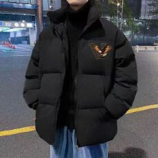 批发港风加厚棉服<b class='q'>新款</b>外套潮牌冬季棉衣显瘦立领保暖印花面包宽松棉袄