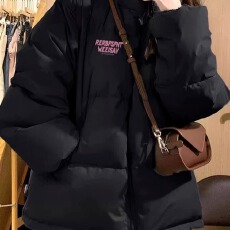 批发2026新款美式<b class='q'>立领</b>小个子棉服冬季加厚保暖棉衣面包服抗寒学生棉袄