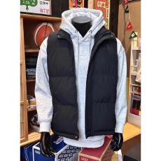 批发纯色马甲棉服男<b class='q'>潮</b>牌无袖外穿砍袖厚款背心外套青少年棉坎肩