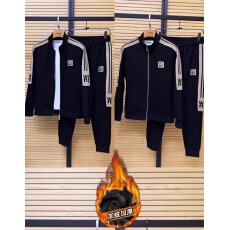 批发秋冬新款男士休闲套装时尚百搭<b class='q'>修身</b><b class='q'>运动</b>套装立领上衣裤子两件套装