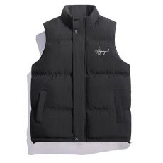 2026年春季新款美式加厚马甲男生潮流帅气口袋外搭衫冬季背心马夹