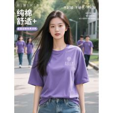 纯棉t恤定制印logo夏季短袖企业工作服广告文化衫团建聚会班服DIY