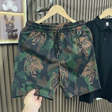 夏季新款美式短裤男潮牌薄款设计感小众宽松大码运动休闲五分裤子