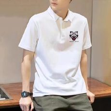 批发加肥加大新款polo衫男<b class='q'>短袖</b>t恤男生翻领宽松潮流夏季潮牌简约上衣