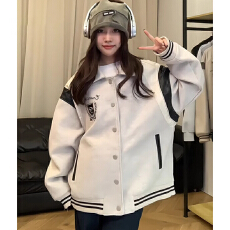 批发原版面料做工美式复古棒球服外套欧美街头oversize宽松夹克潮牌