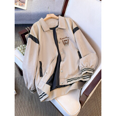 批发原版面料做工美式复古棒球服外套欧美街头oversize宽松夹克潮牌