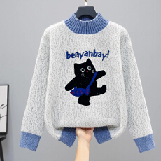 批发半高领<b class='q'>毛衣</b>女秋冬季高中初中学生12-15岁大童内搭保暖打底针织衫