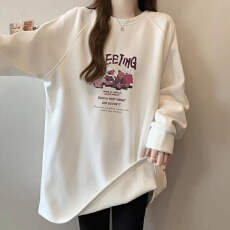 批发【德绒270克】打底衫女<b class='q'>卫衣</b>内搭加厚长袖<b class='q'>卫衣</b>中长款遮肚长袖上衣