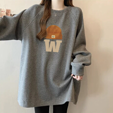 批发【德绒270克】打底衫女<b class='q'>卫衣</b>内搭加厚长袖<b class='q'>卫衣</b>中长款遮肚长袖上衣