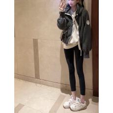 批发25<b class='q'>秋</b>冬经典鹅家基础款女士抓绒飞行员连帽夹克保暖外