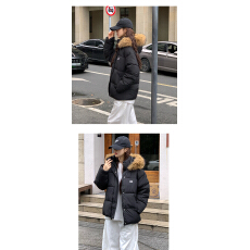 批发超好看羽绒棉服女款2025新款冬季小个子加厚加绒短款棉衣棉袄<b class='q'>外套</b>