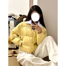 批发刺绣假两件棉服女冬季2025年新款休闲百搭短款棉衣<b class='q'>外套</b>