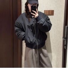 批发设计美式复古棒球服男春秋季2025新款宽松休闲连帽皮纹理夹克<b class='q'>外套</b>