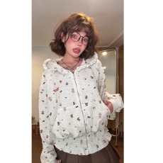 批发（80件起做，包工包料，七天出货）刺绣+打揽  卫衣女