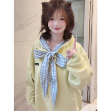 批发80件起做，包工包料，七天出货订布标 卫衣女