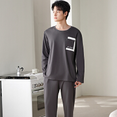 批发卡馨 2025秋冬季男士睡衣纯棉套头宽松大码中青年家居服L-4XL