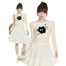 批发【220克40支92%棉+8%氨纶】修身显瘦正肩长袖t恤春秋<b class='q'>打底</b>衫高级感