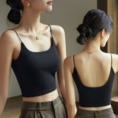 批发<b class='q'>夏</b>季新款无痕美背内衣女聚拢上托防走光无钢圈一体式免穿文胸背心