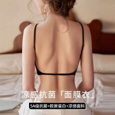 批发夏季无痕大U美背抹胸内衣女小胸聚拢上托无钢圈防下垂文胸罩新款