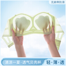 批发夏季轻薄无痕无肩带内衣女聚拢上托防走光防滑透气抹胸美背<b class='q'>文胸</b>罩