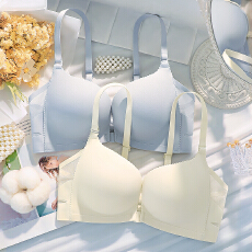 批发夏季新款前扣式吊带内衣女小胸聚拢上托显大<b class='q'>文胸</b>罩性感美背<b class='q'>文胸</b>罩