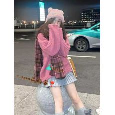 批发<b class='q'>韩版</b>粗线麻花毛衣女2025秋冬松弛感宽松显瘦慵懒风针织衫上衣加厚