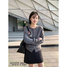 日韩卡通kitty猫针织开衫女百搭毛衣外套