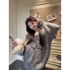 批发圆领蝴蝶结毛衣新款时尚洋气减龄超好看针织厚款上衣