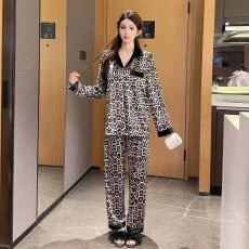 18款金钻绒春秋冬季长袖长裤睡衣女开衫翻领保暖舒适套装家居服