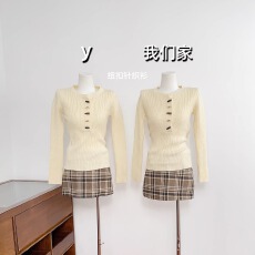 批发实物实拍 毛衣女款新款<b class='q'>冬</b>季慵懒高级感内搭上衣长袖设计感针织衫