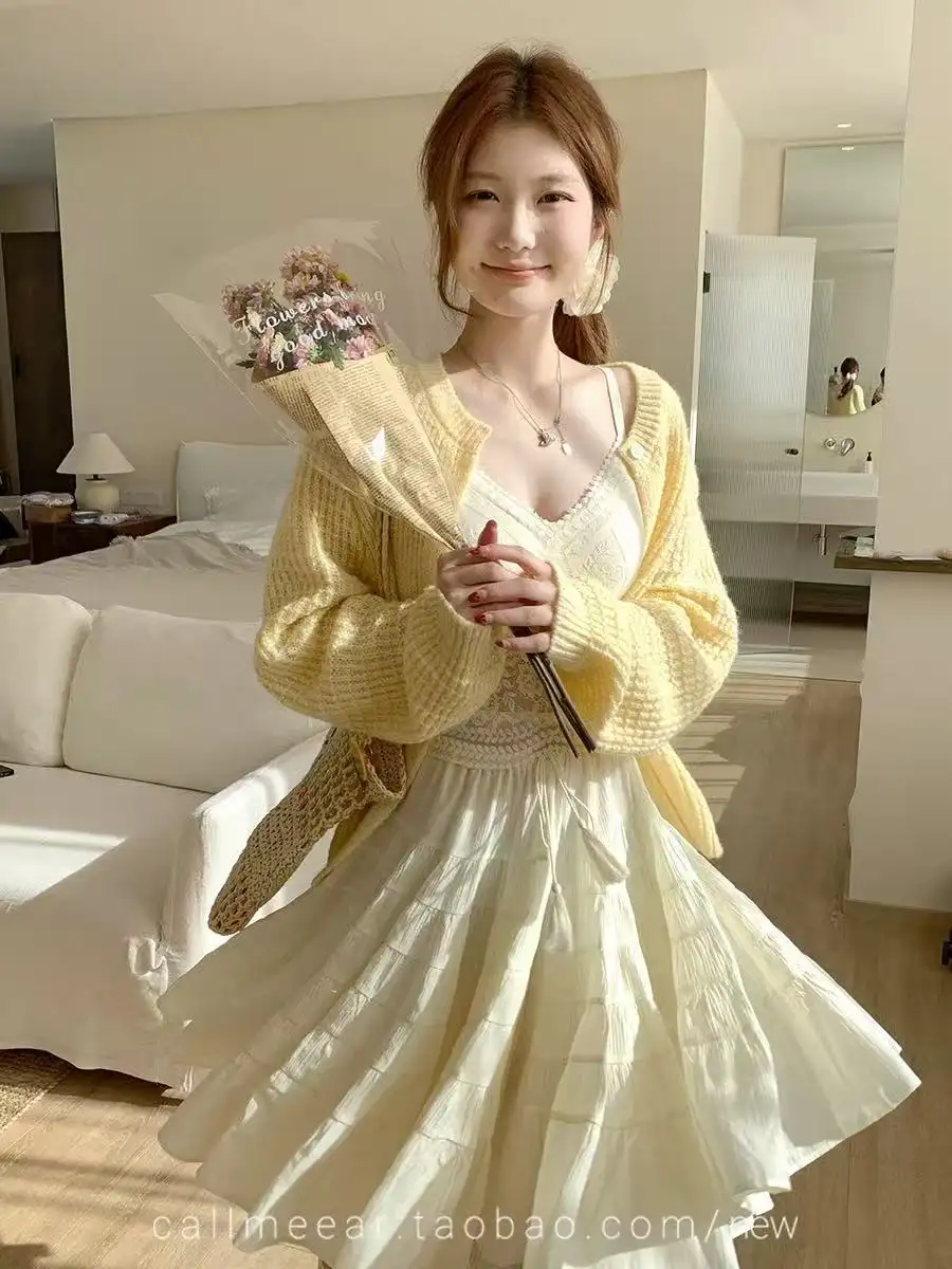 와플 니트 가디건 상세 이미지 4