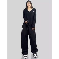 批发两穿印花运动长<b class='q'>裤</b>女<b class='q'>嘻哈</b>练舞hiphop街舞宽松束脚卫<b class='q'>裤</b>潮