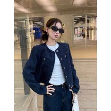 批发小香风<b class='q'>外套</b>女春秋款2025新款复古休闲短款小众气质韩系名媛上衣潮