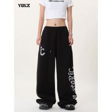 批发街舞潮牌五角星<b class='q'>印花</b>运动裤爵士舞裤子女hiphop街头跳舞卫裤