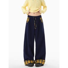 批发美式慵懒阔腿休闲裤潮牌青少年<b class='q'>男</b>女同款春季直筒长裤